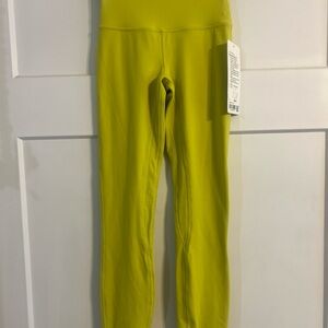 Lululemon Align HR Pants, Size 0, NWTS, Yellow Serpentine 💛💛💛